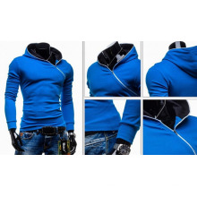 Manga Comprida Inclinada Zipper Homens Pullover Fleeces Pull